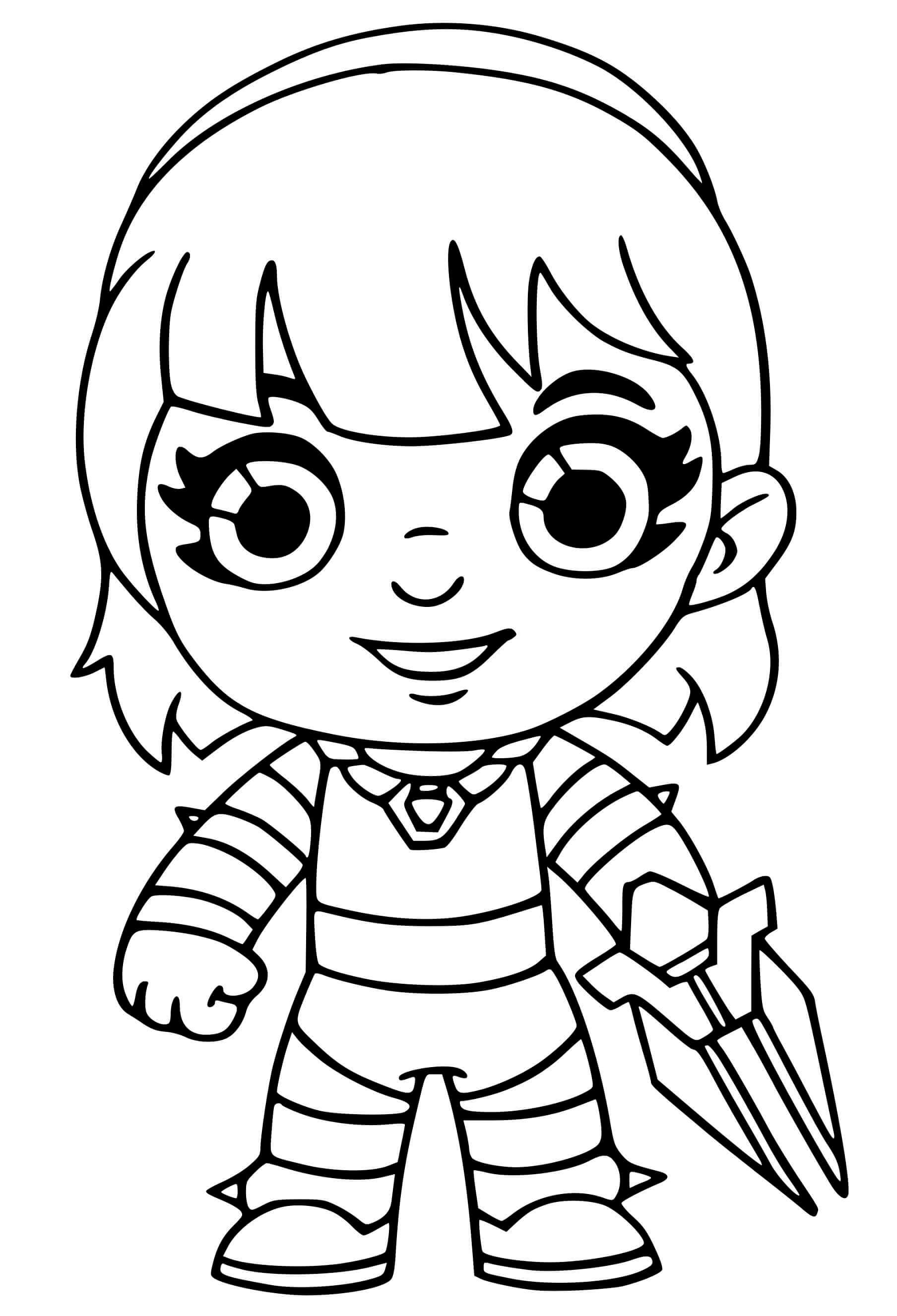 Coloriage Lexa Fortnite - Fortnite à imprimer