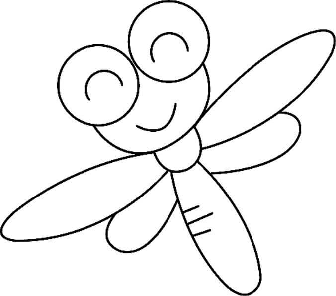 Coloriage Libellule Maternelle - Libellule à imprimer