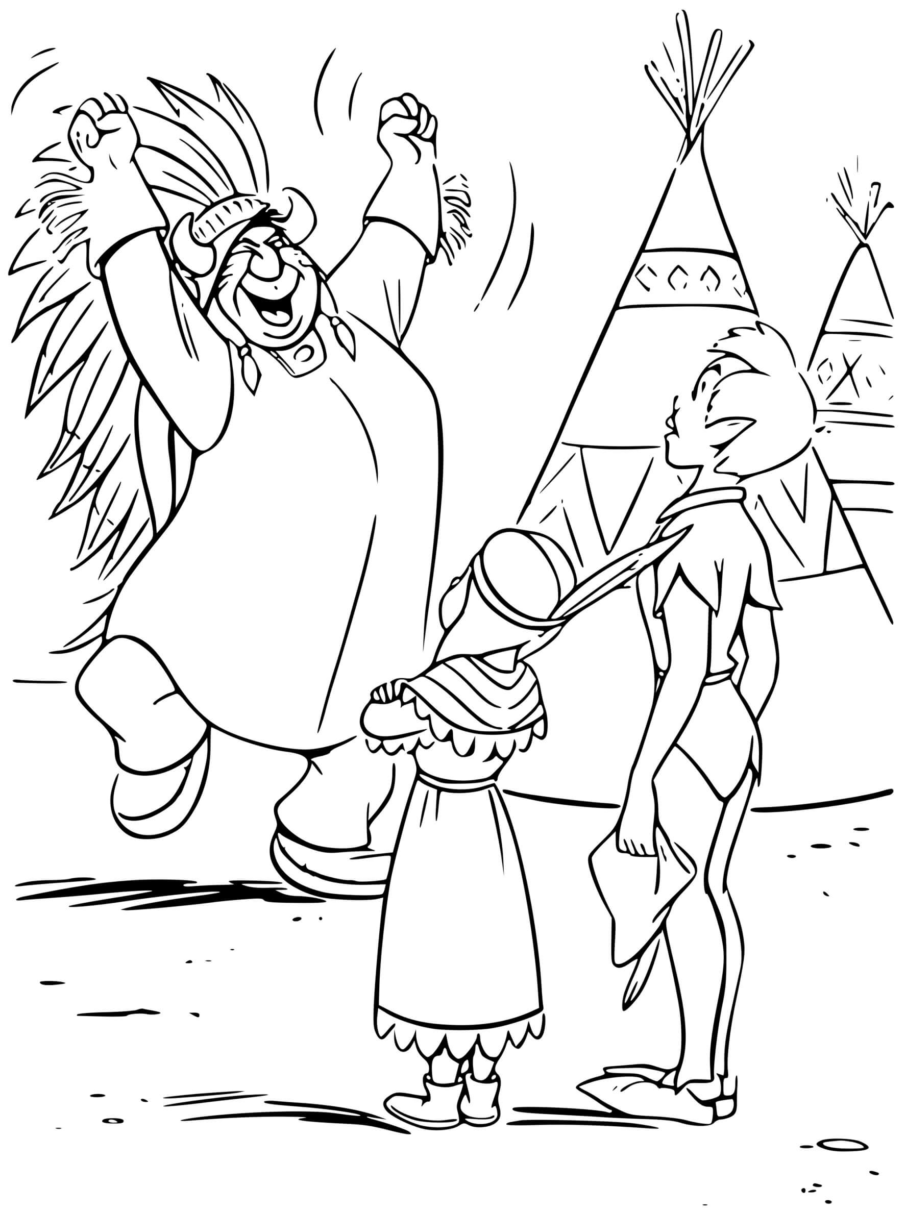 Coloriage Lili La Tigresse Avec Peter Pan - Peter pan à imprimer