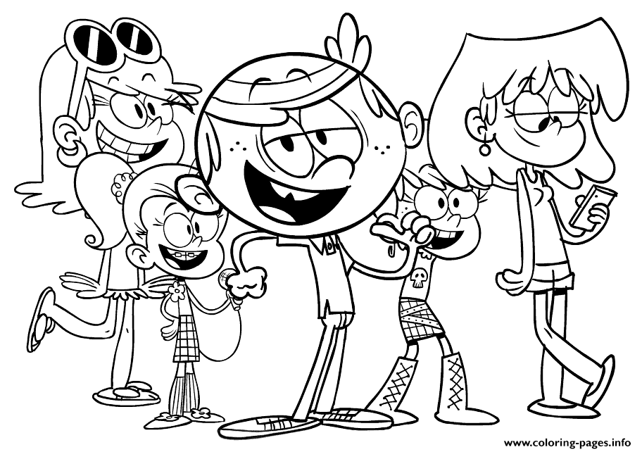Coloriage Bienvenue chez les loud