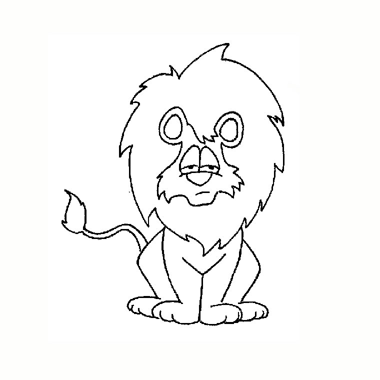 Coloriage Lion - Animaux à imprimer
