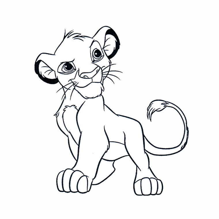 Coloriage Lionceaux - Animaux à imprimer