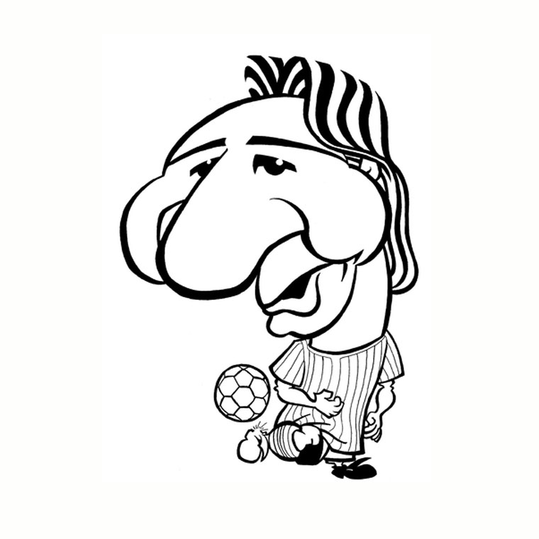 Coloriage Lionel Messi - Animaux à imprimer
