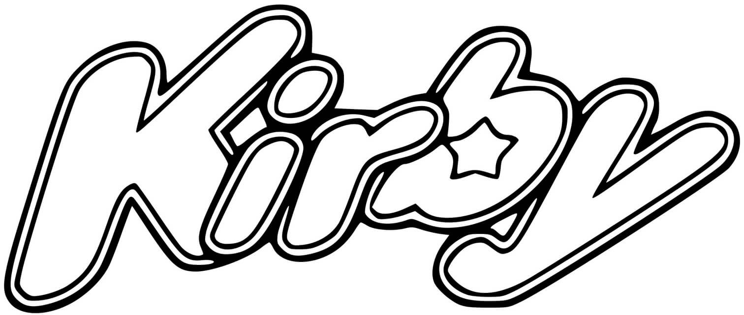 Coloriage Logo Kirby - Kirby à imprimer