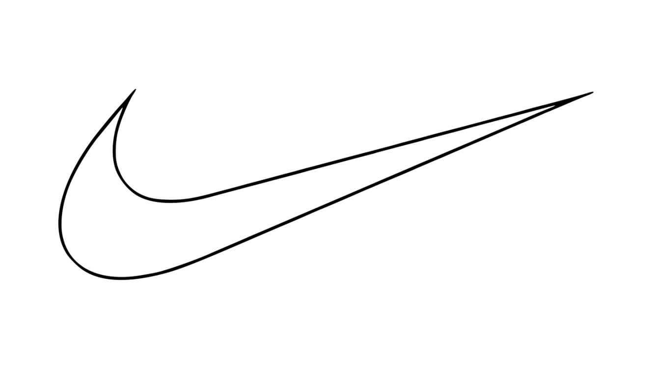 Coloriage Logo Nike - Basket à imprimer