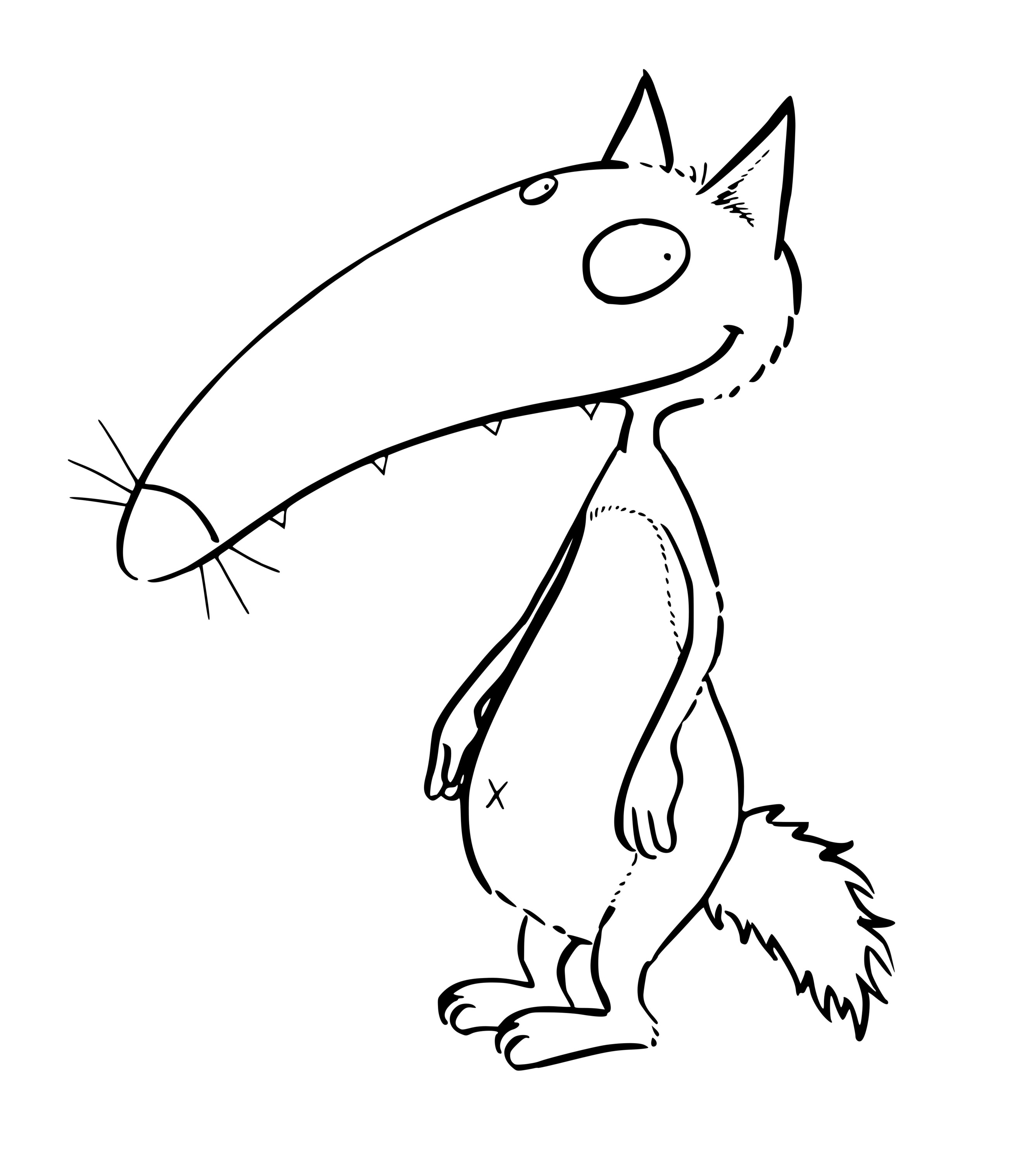 Coloriage Loup Auzou - Loup à imprimer