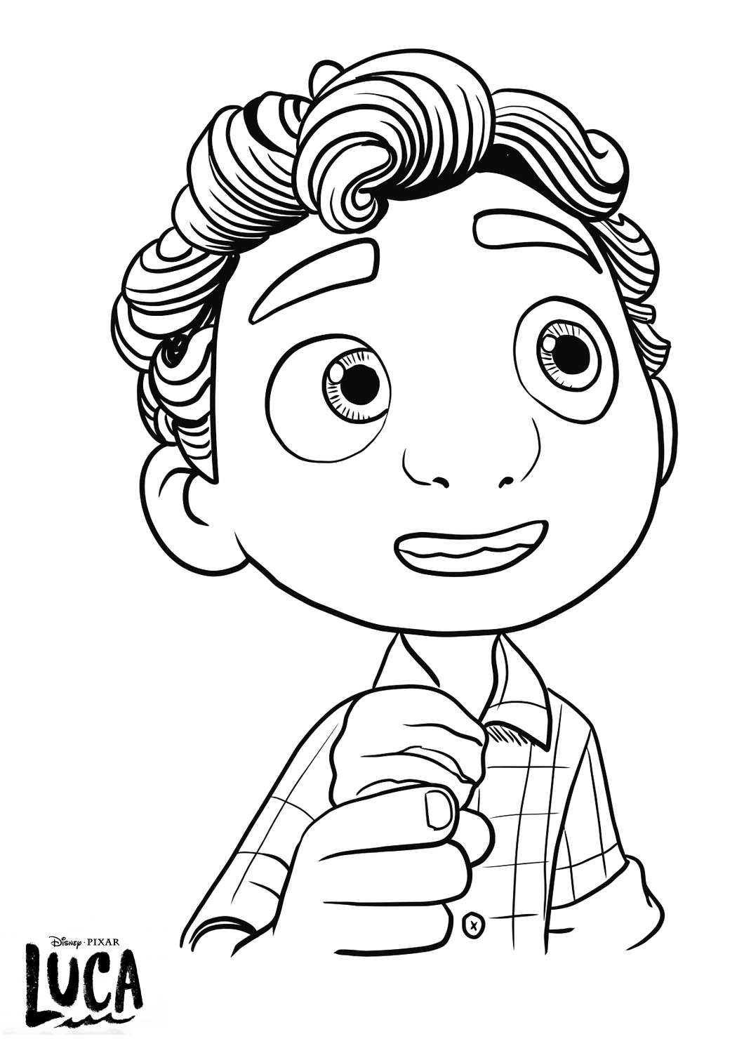 Coloriage Luca Paguro Disney Pixar - Luca de Disney Pixar à imprimer