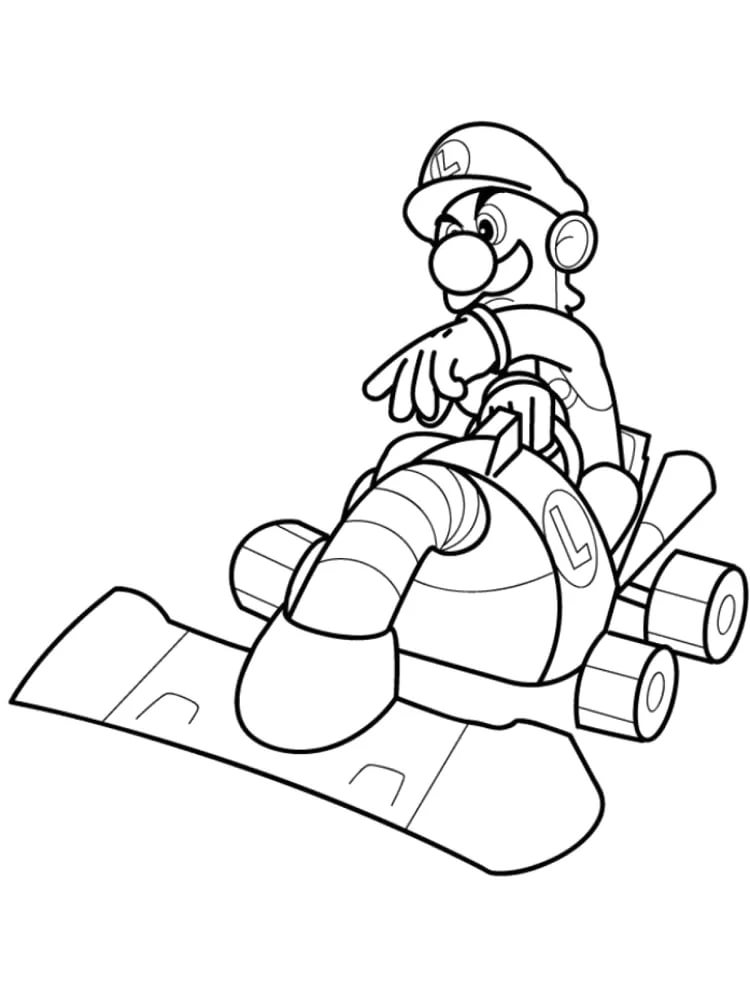 Coloriage Luigi