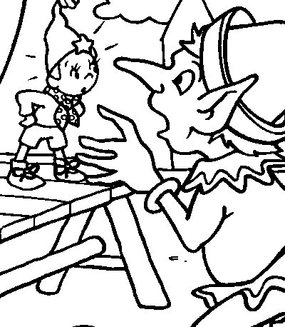 Coloriage Lutin Et Oui Oui - Oui oui à imprimer