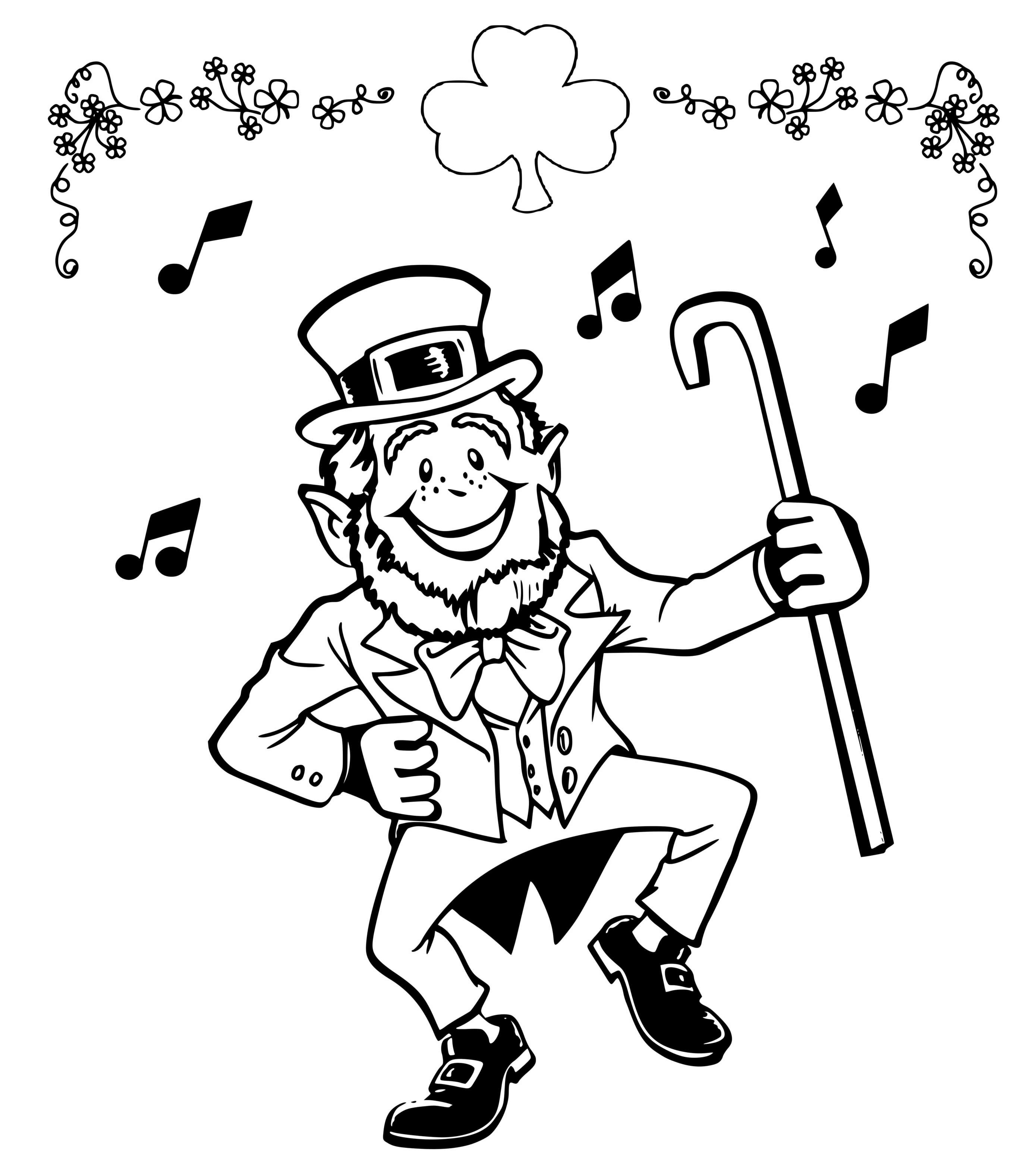 Coloriage Saint Patrick