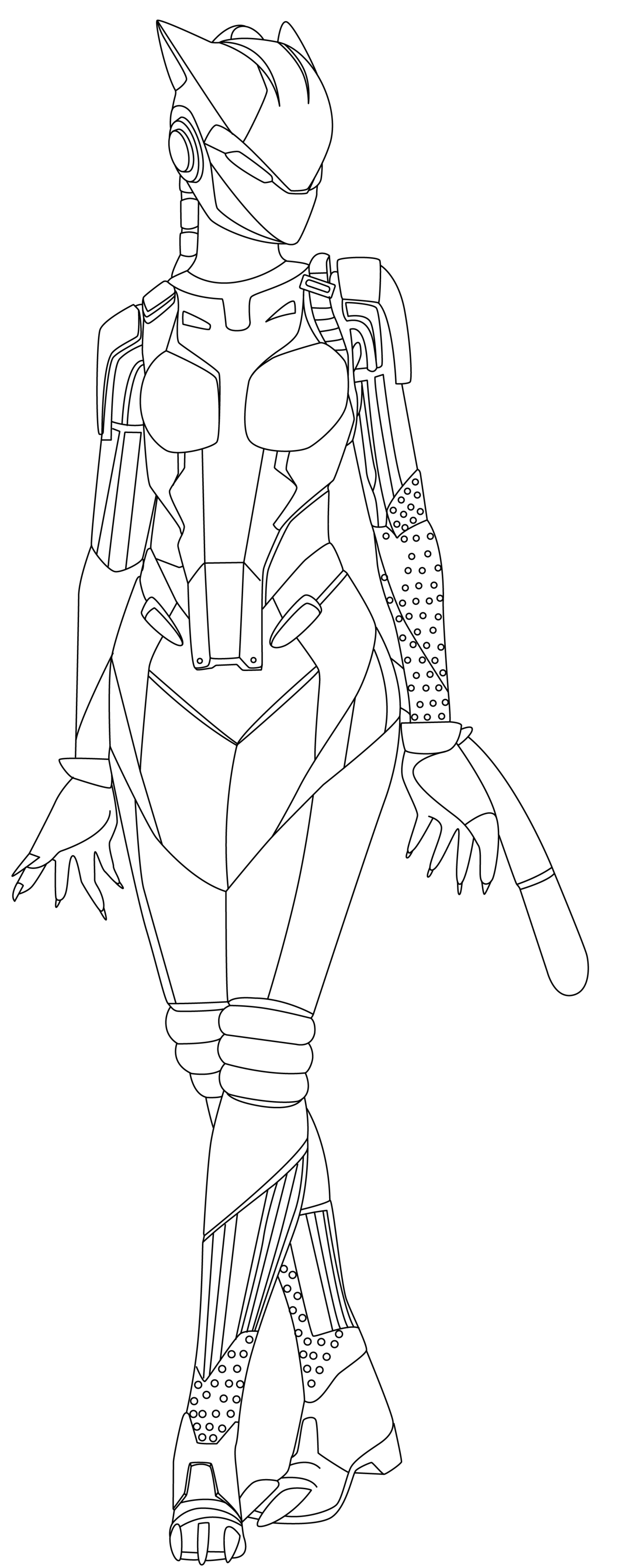 Coloriage Lynx Fortnite Hd - Fortnite à imprimer