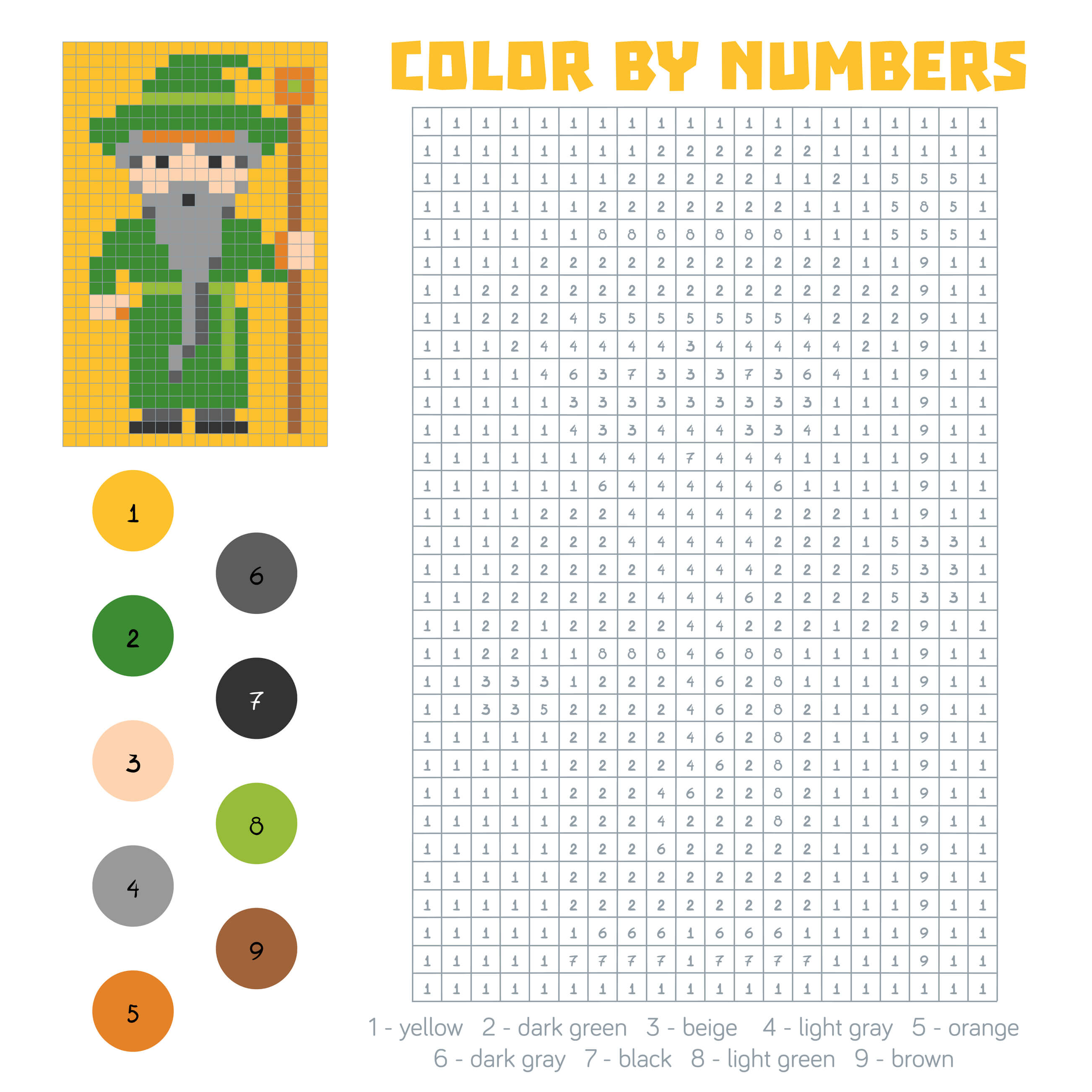 Coloriage Magicien Magique Pixel - Magique à imprimer