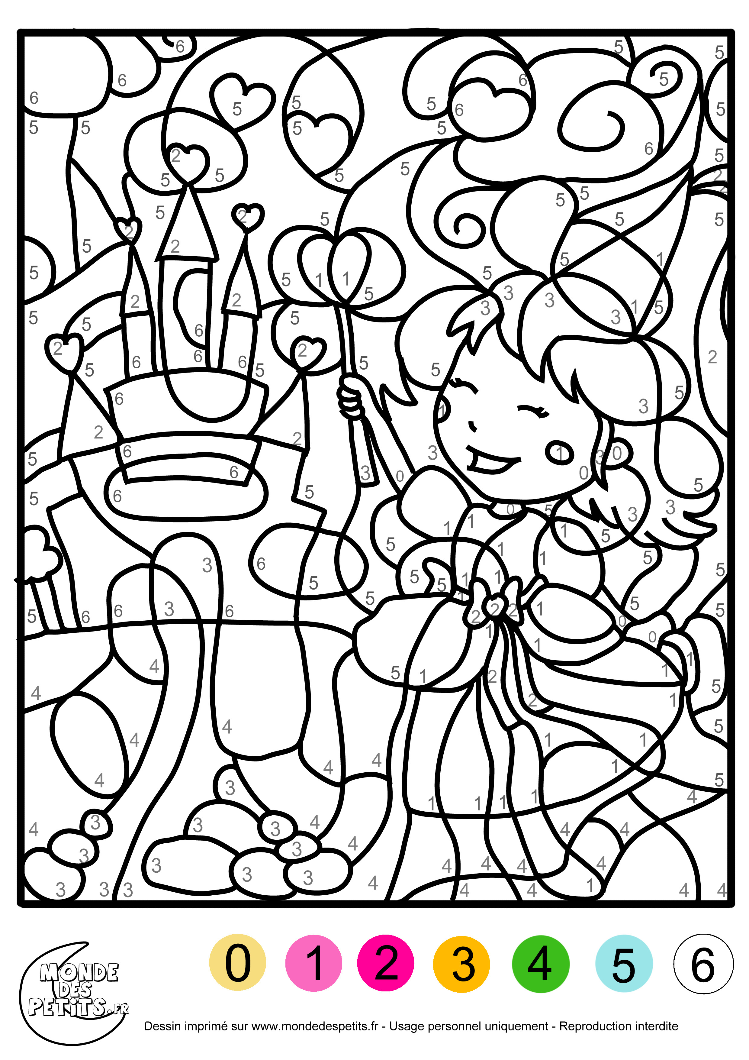 Coloriage Licorne arc-en-ciel dans un jardin enchanté - Magique à imprimer