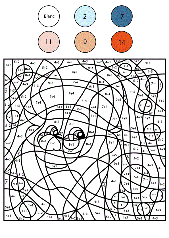 Coloriage Magique Addition Père Noël - Magique à imprimer