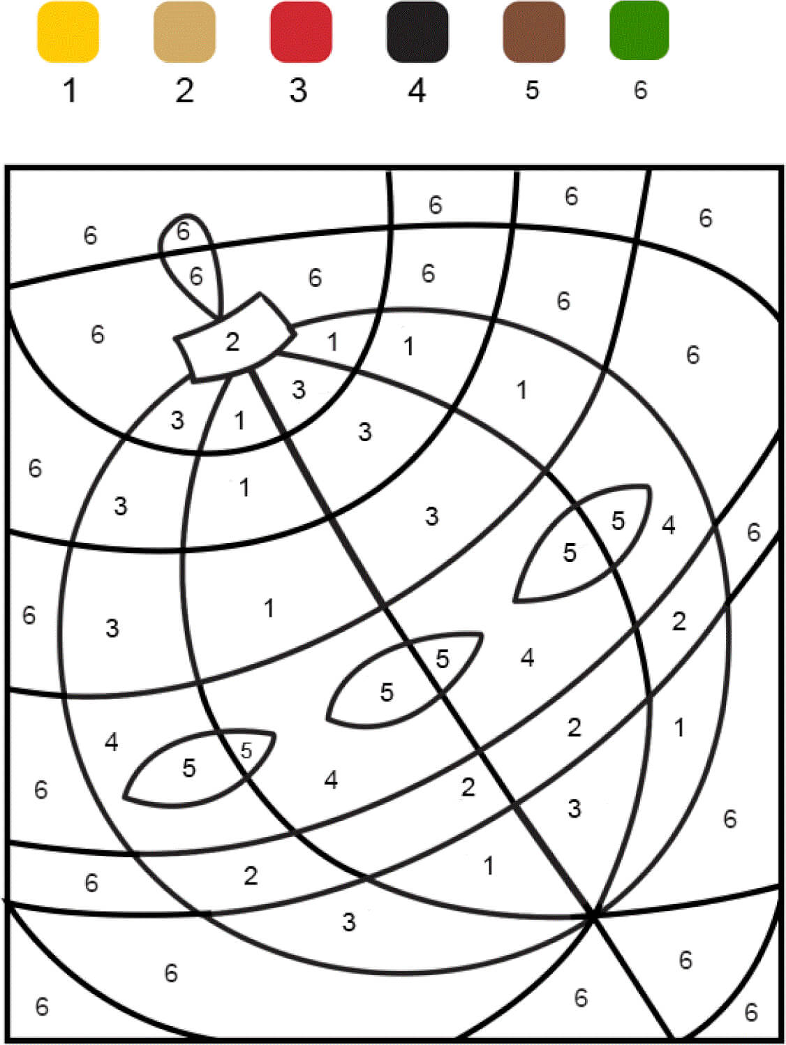 Coloriage Magique Boule De Noël Chiffre Numéro Maternelle - Magique noel à imprimer
