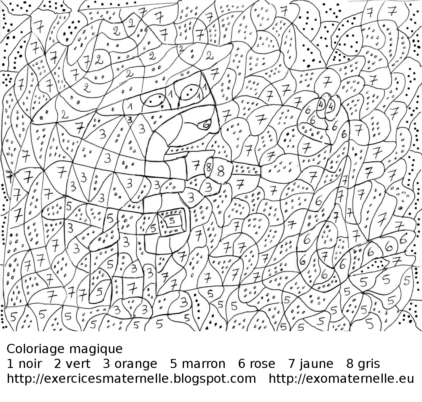 Coloriage Coloriage magique additions niveau CE2 - Magique addition à imprimer