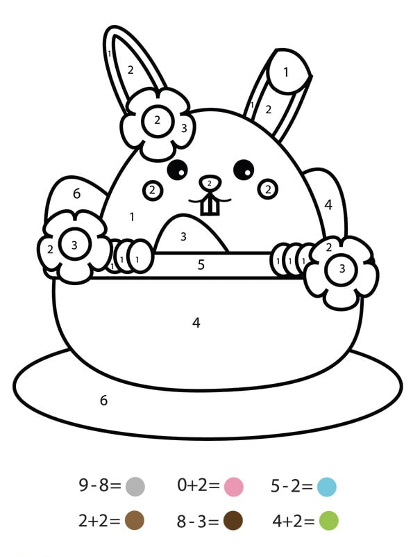 Coloriage Magique Cp Un Lapin Dans Une Tasse - Magique à imprimer