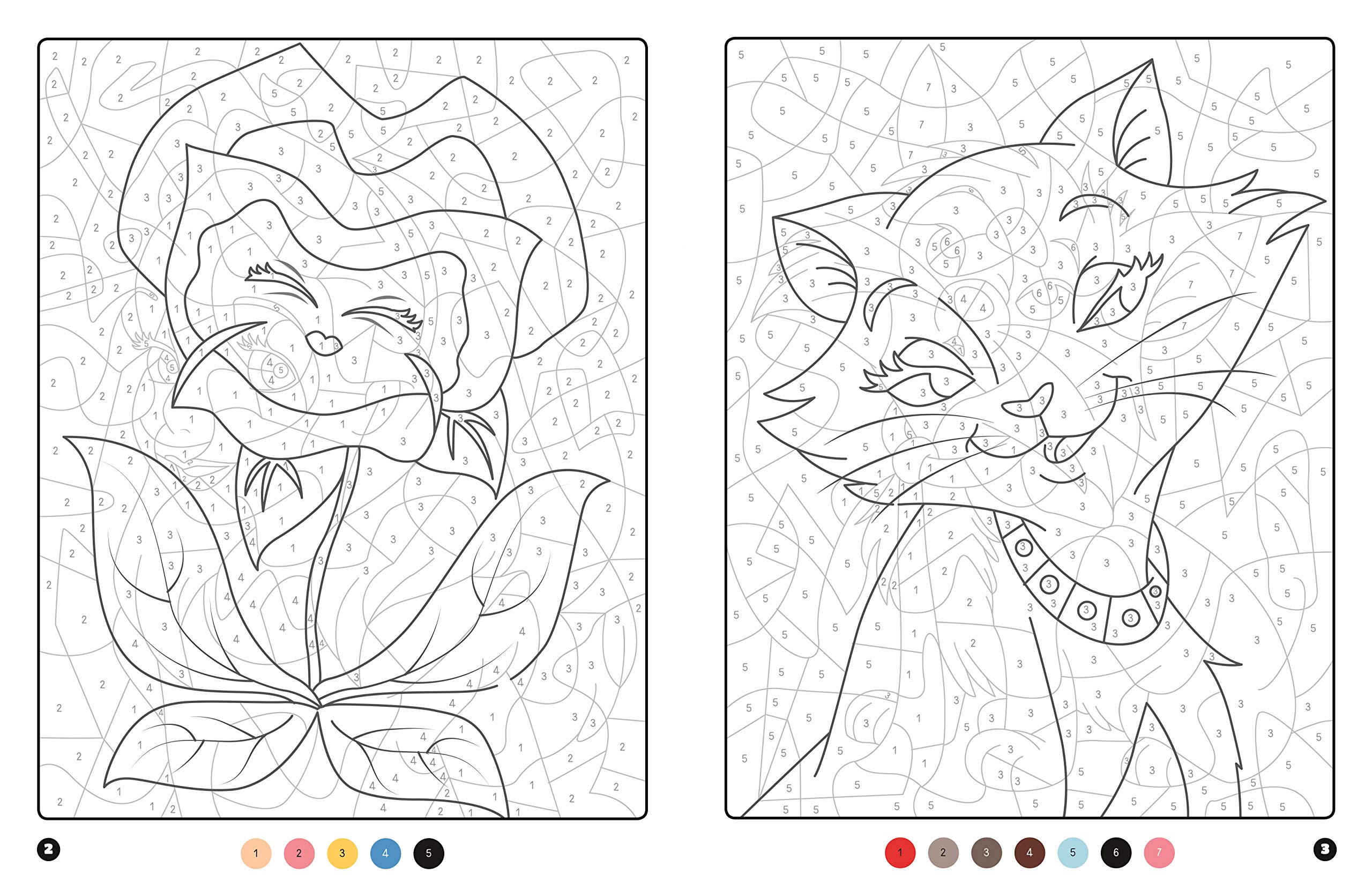 Coloriage Magique Disney Chat Et Plante - Magique à imprimer