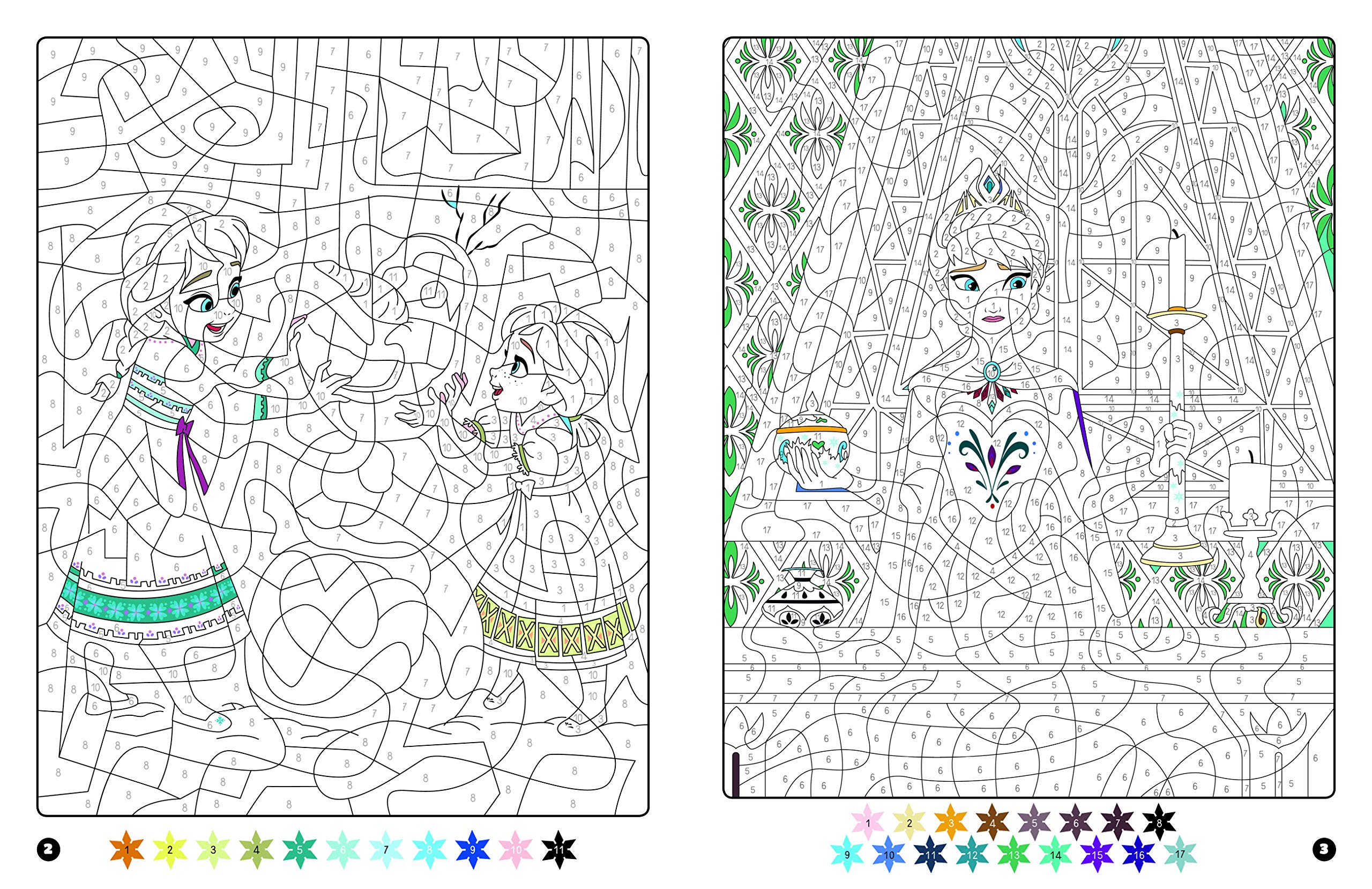 Coloriage Magique Disney Frozen Reine Des Neiges Anna Et Elsa - Magique à imprimer