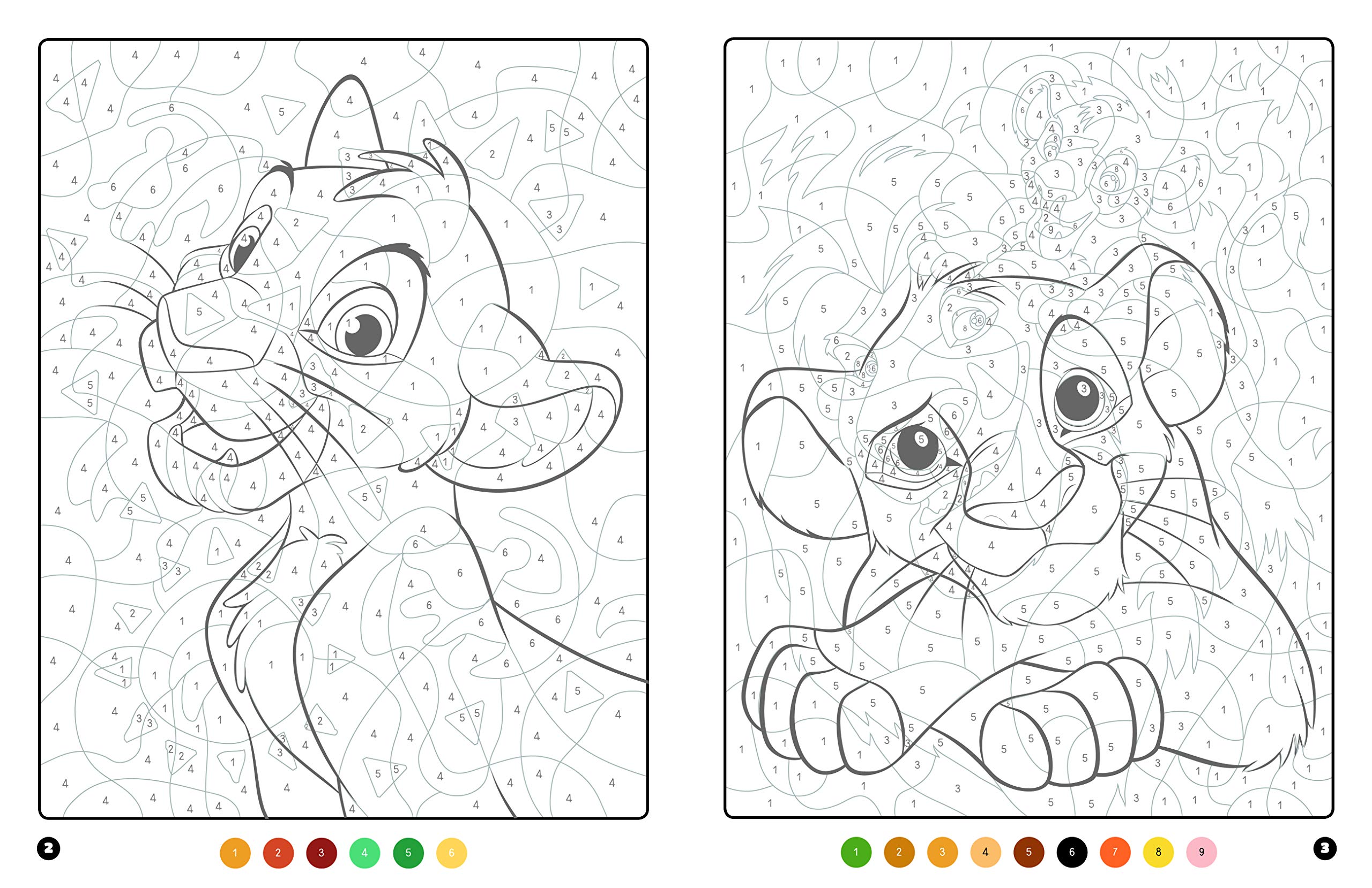 Coloriage Magique Disney Le Roi Lion - Magique à imprimer