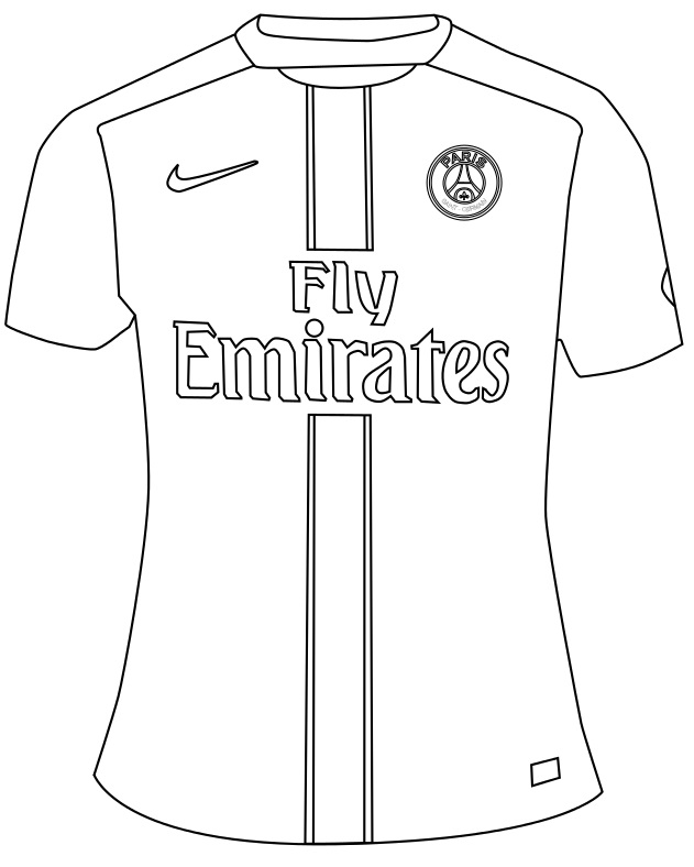 Coloriage PSG Paris Saint-Germain