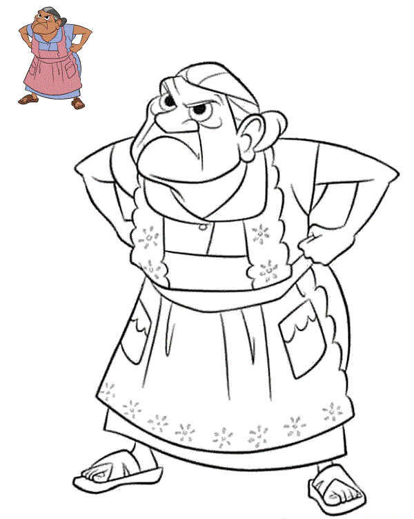 Coloriage Mama Coco Est Très Frustree Contre Miguel - Coco Disney à imprimer