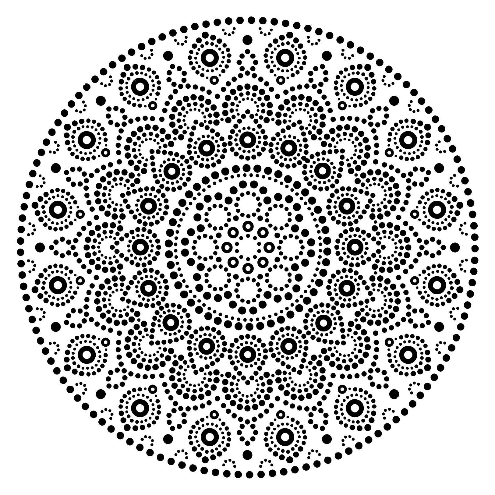 Coloriage Mandala Design Points - Mandala à imprimer