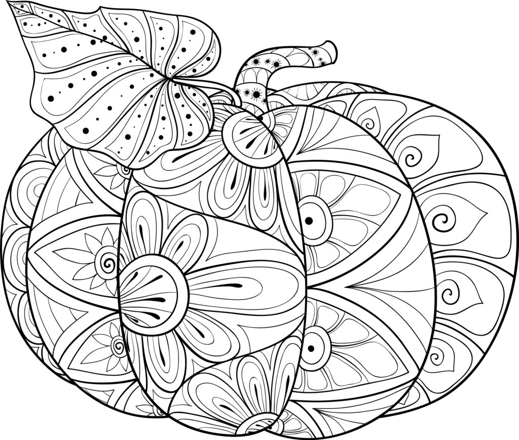 Coloriage Mandala Halloween Citrouille - Halloween adulte à imprimer
