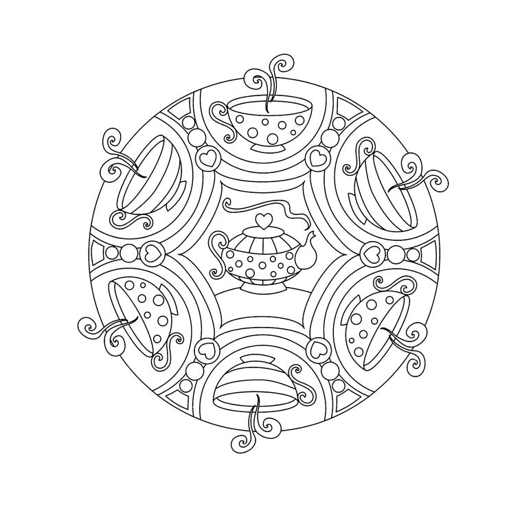 Coloriage Mandala Magique - Mandala à imprimer