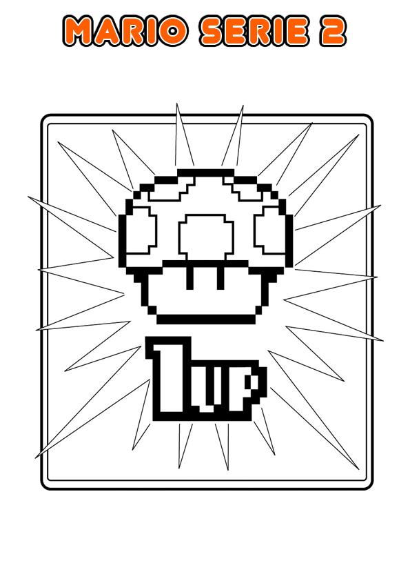 Coloriage Mario sautant avec ses gants blancs iconiques - Mario à imprimer