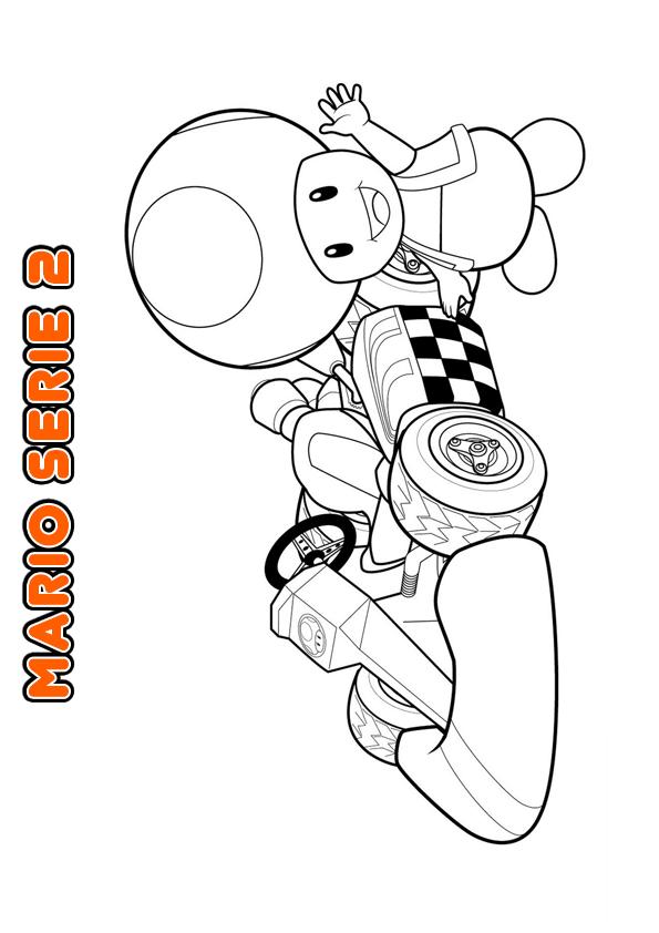 Coloriage Mario dans la Forteresse du Château Nintendo - Mario à imprimer