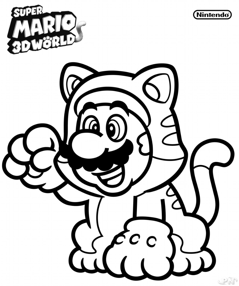 Coloriage Mario Odyssey - Mario à imprimer