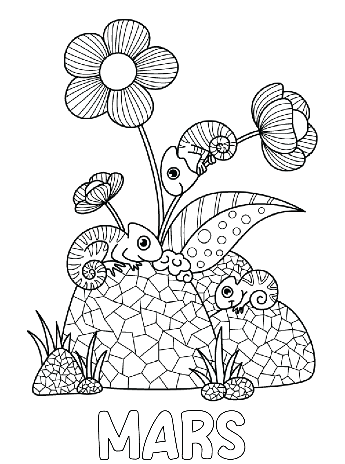 Coloriage Mars Gs - Mars à imprimer