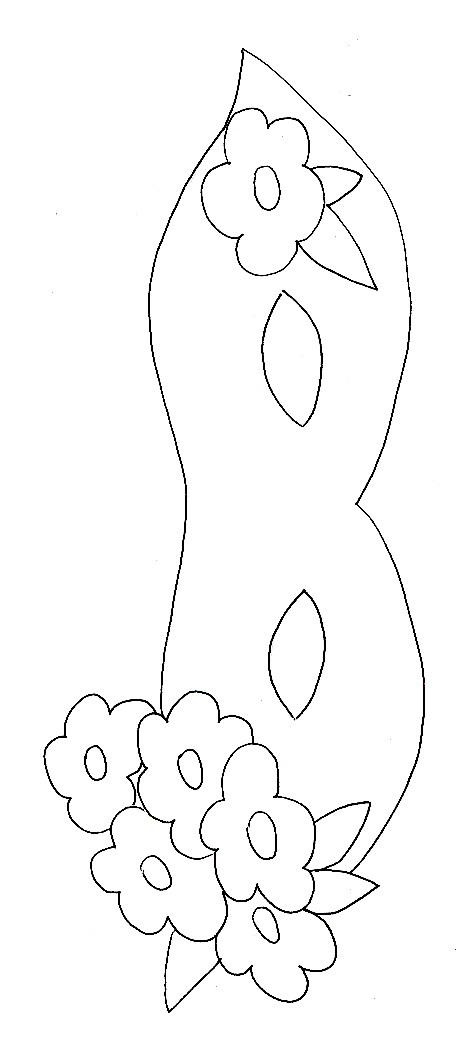 Coloriage Masque Creatif Avec Fleurs - Carnaval à imprimer