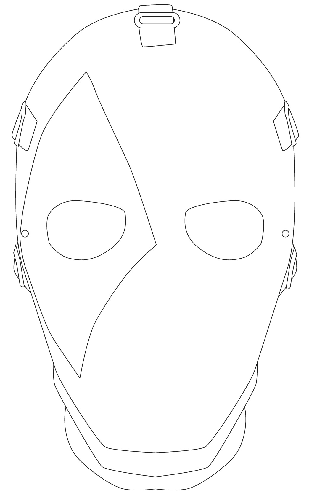 Coloriage Masque Fortnite Joker Carreau Colorier - Carnaval à imprimer