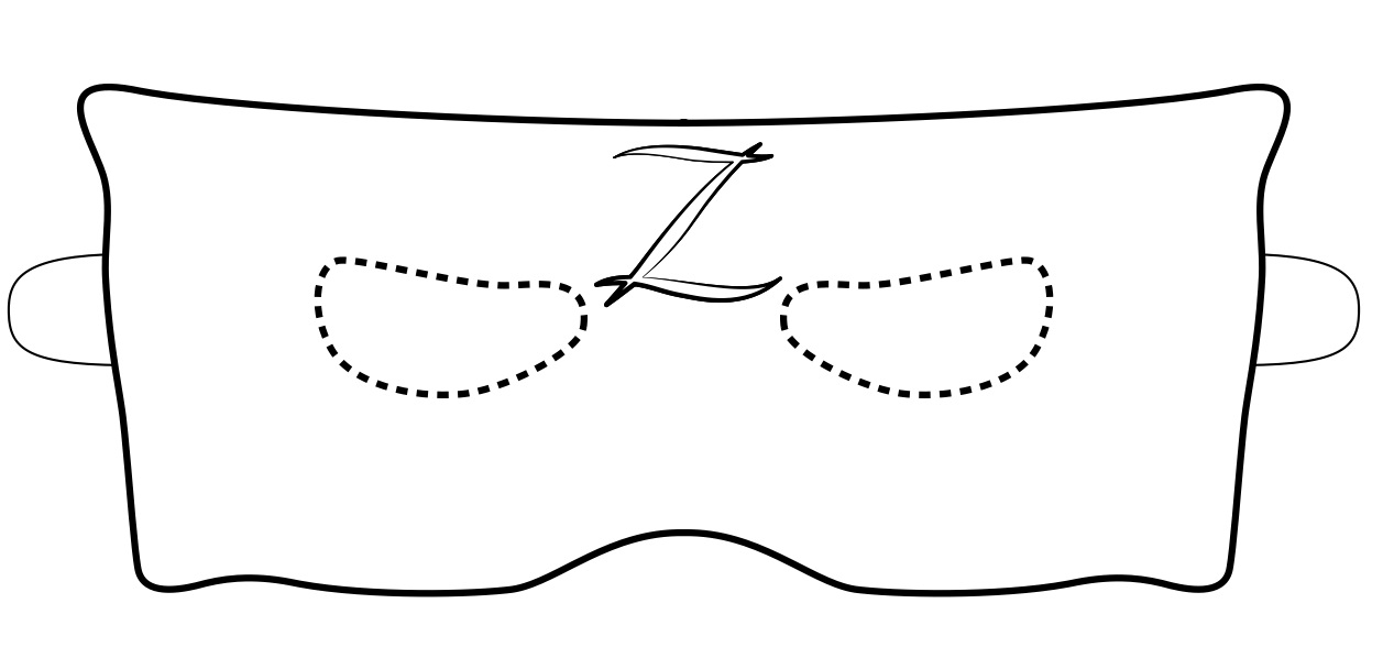 Coloriage Masque Zorro Mask - Zorro à imprimer