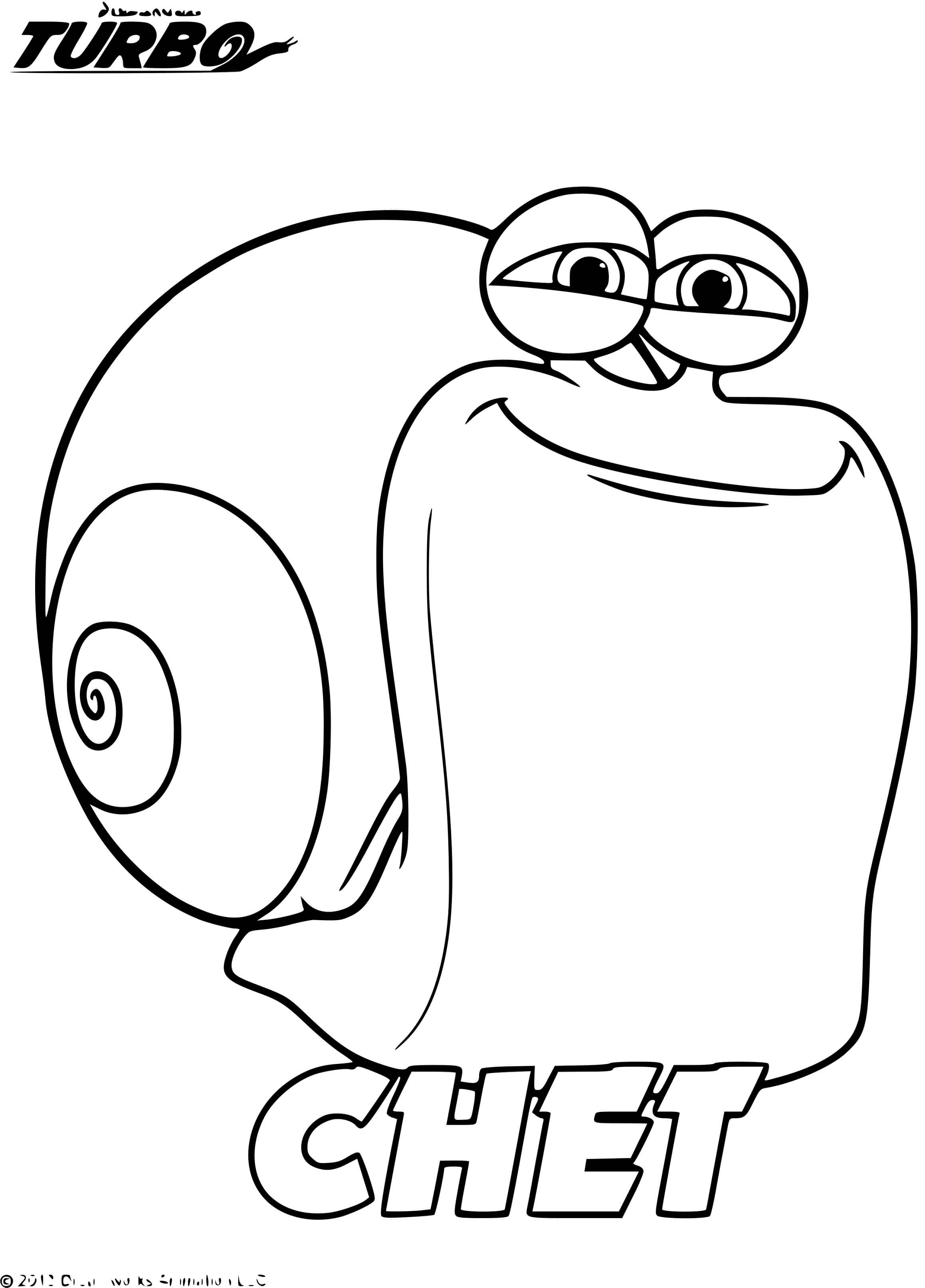 Coloriage Médecin Équipe Turbo Le Fabuleux Chet - Escargot à imprimer