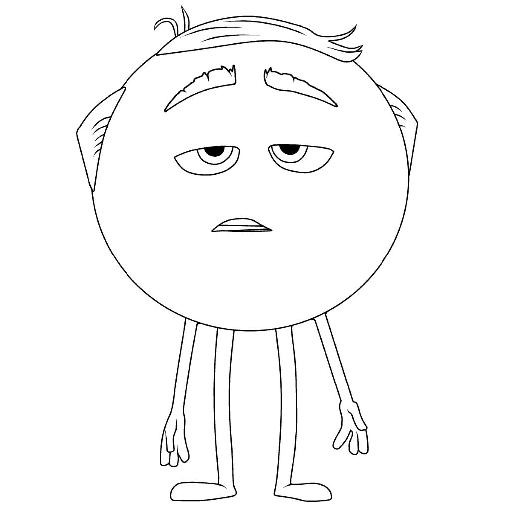 Coloriage Mel Meh Emoji Monde Secret Des Emojis - Le Monde secret des Emojis à imprimer