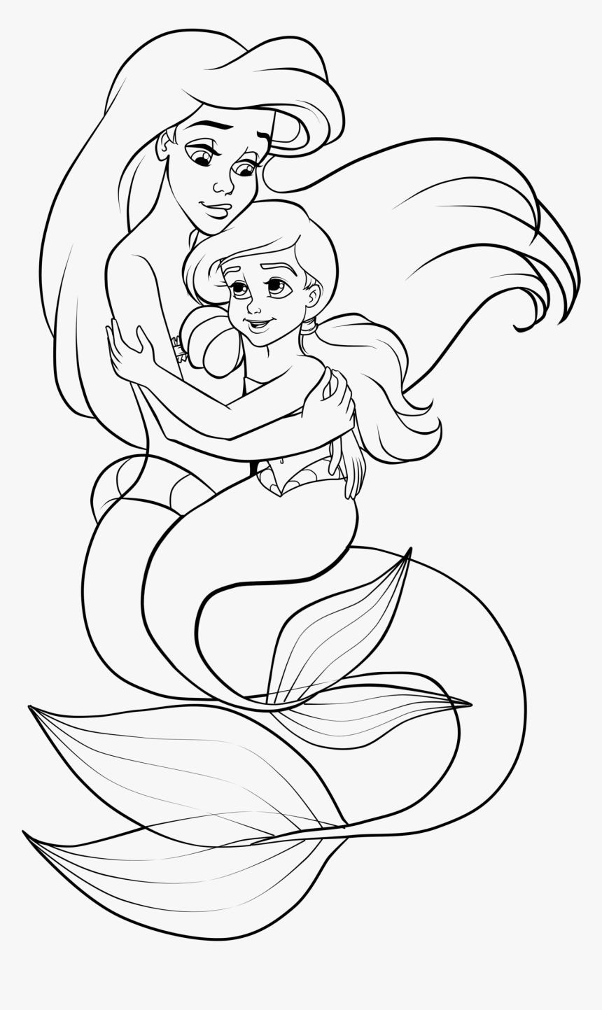 Coloriage Melodie La Fille De La Princesse Ariel Et Du Prince Eric - Ariel la petite sirène à imprimer
