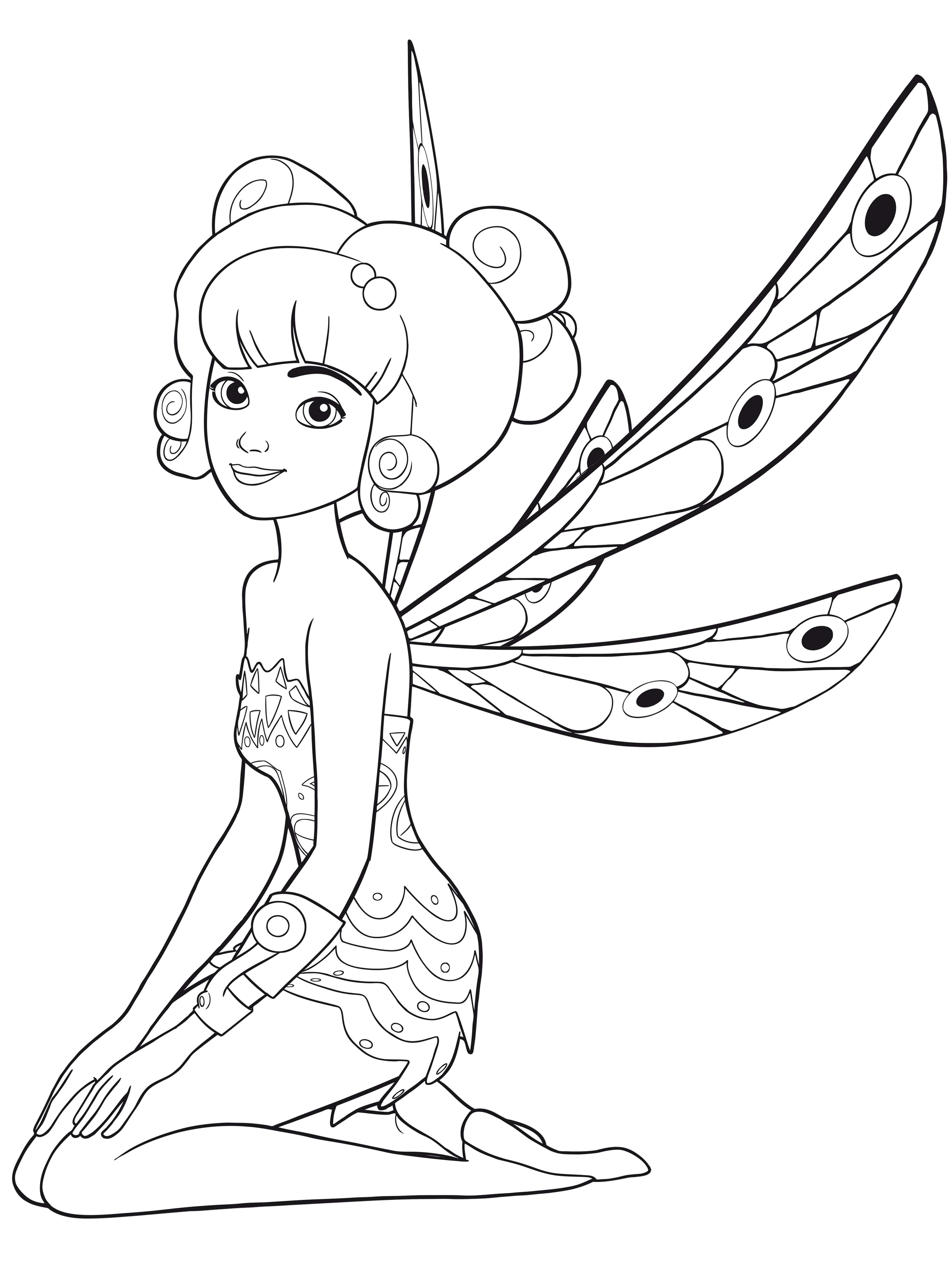 Coloriage Mia et Moi dans son univers magique féerique - Mia et moi à imprimer
