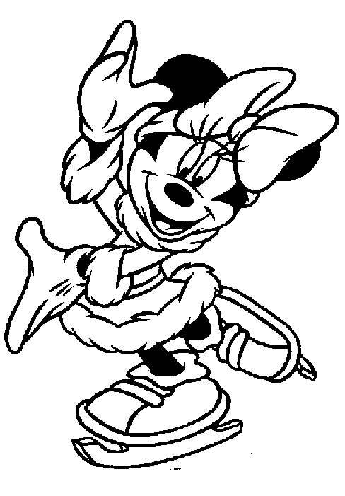 Coloriage Mickey Mouse en costume de Père Noël festif - Noël Disney à imprimer