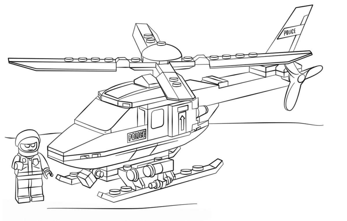 Coloriage Militaire Lego Police - Militaire à imprimer