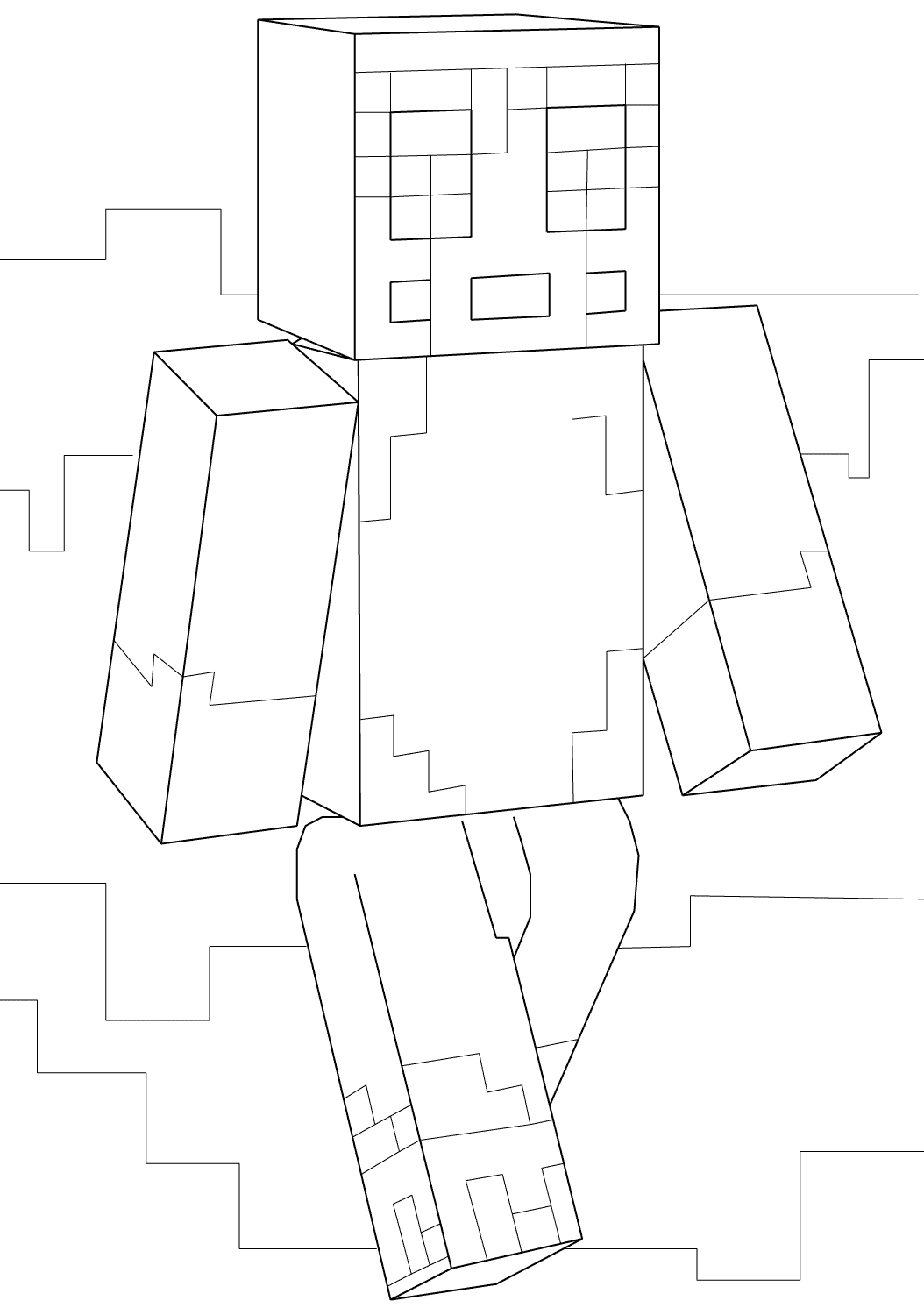 Coloriage Minecraft Stampy - Minecraft à imprimer