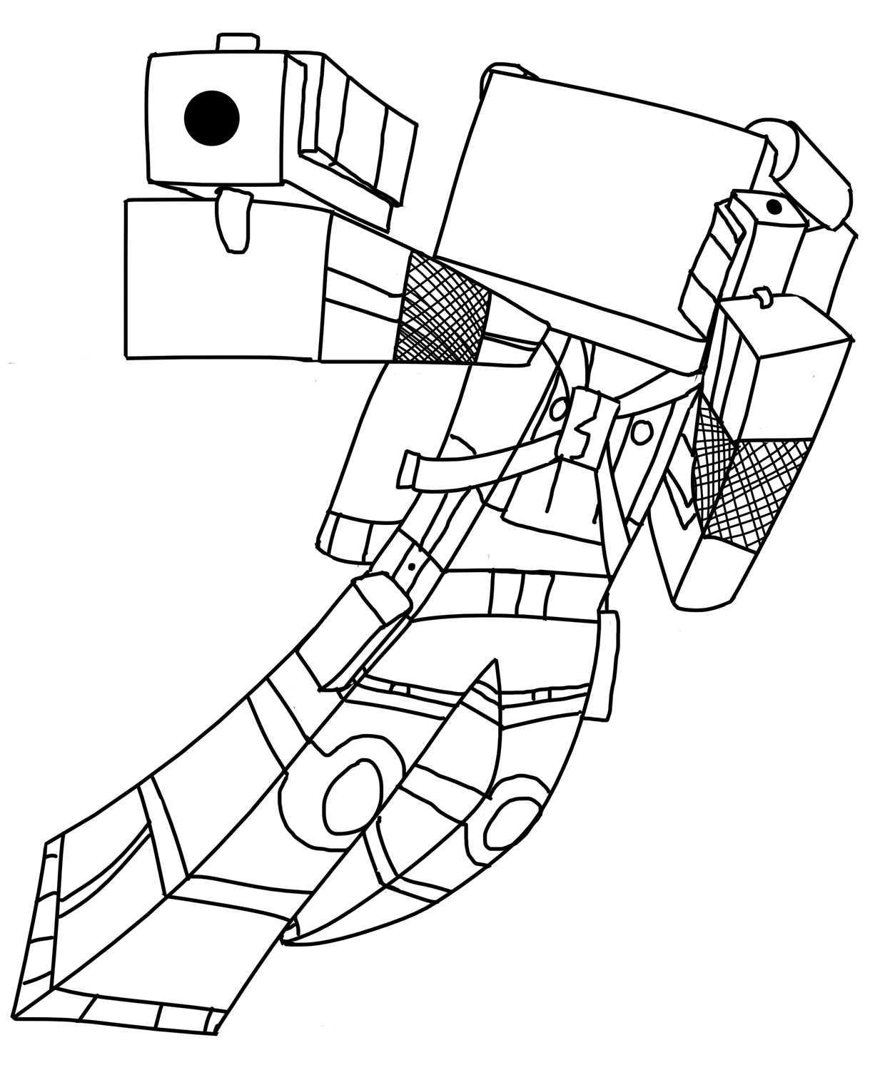 Coloriage Minecraft Universe By 11icedragon11 - Minecraft à imprimer