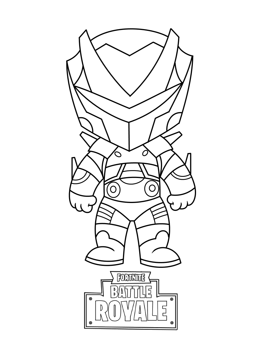 Coloriage Mini Omega Fortnite - Fortnite à imprimer