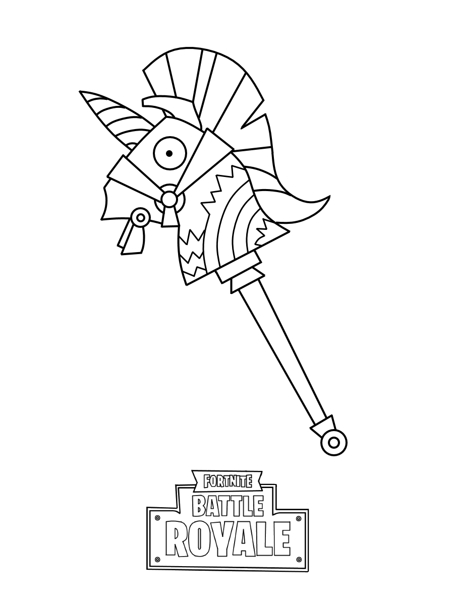 Coloriage Mini Rainbow Smash Fortnite - Fortnite à imprimer