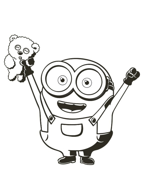 Coloriage Minion De Moi Moche Et Méchant Youpi - Minions à imprimer