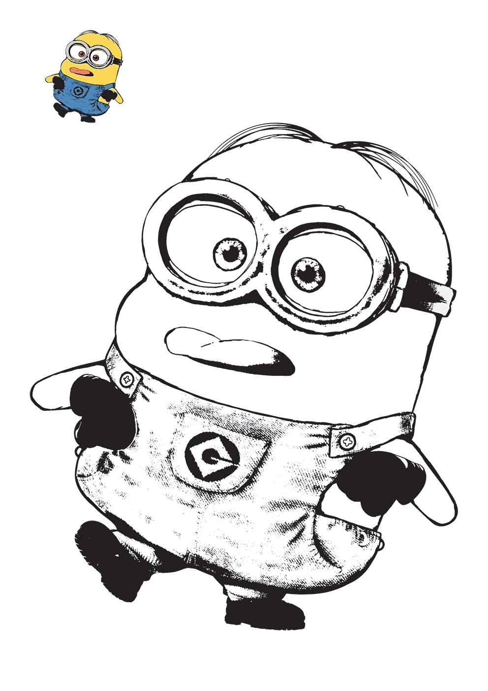 Coloriage Minion Est Bourre - Minions à imprimer