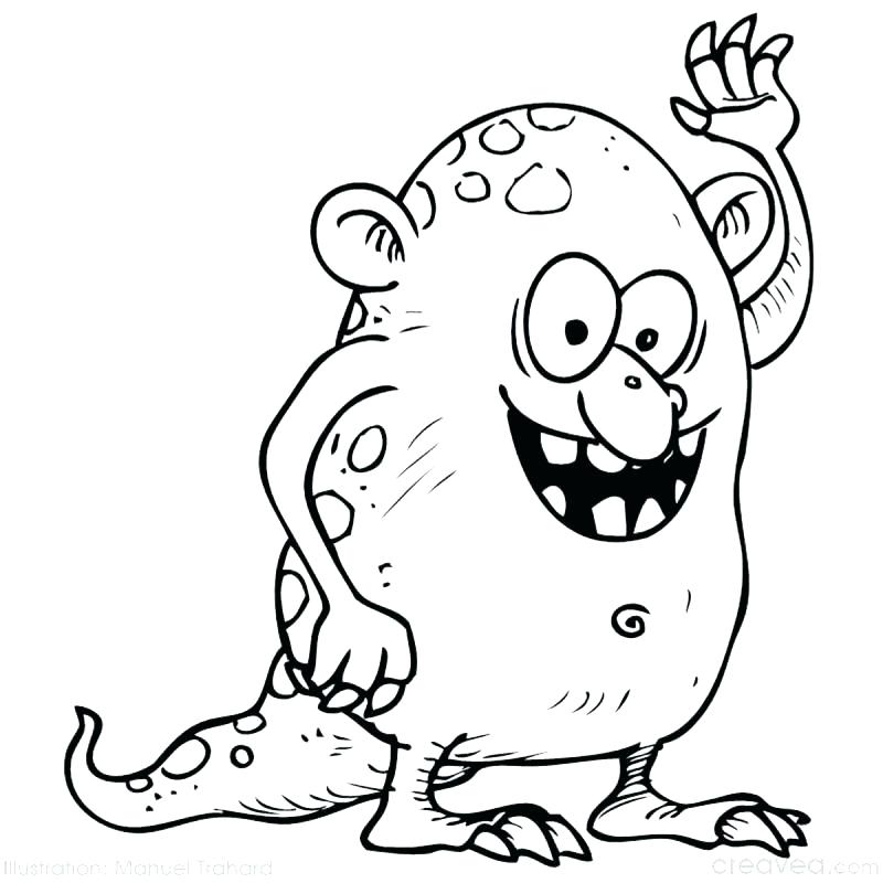 Coloriage Monstre Yeti - Yeti à imprimer