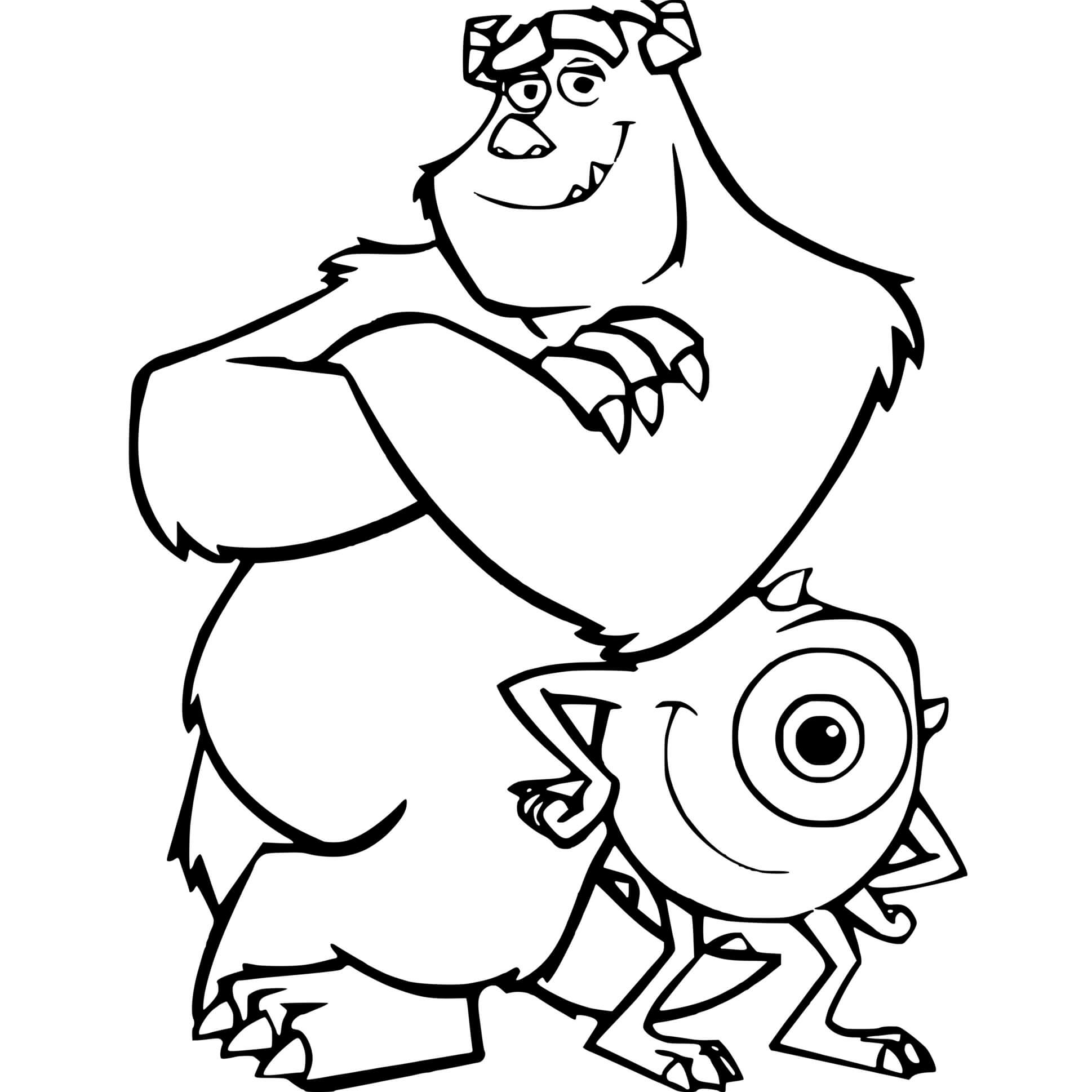 Coloriage Monstres Inc - Monstres et Cie à imprimer